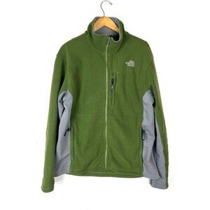 Womens The North Face Ripstop Denali Heavy Fleece Full Zip Jacket Olive Sz M